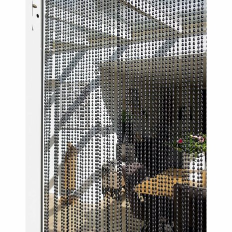 Vliegengordijn Dominica Beads 90x210 cm Zwart