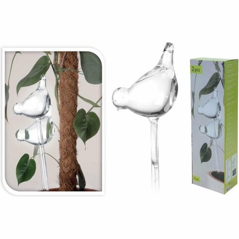 Glazen Waterverdeler Vogel 2 Stuks