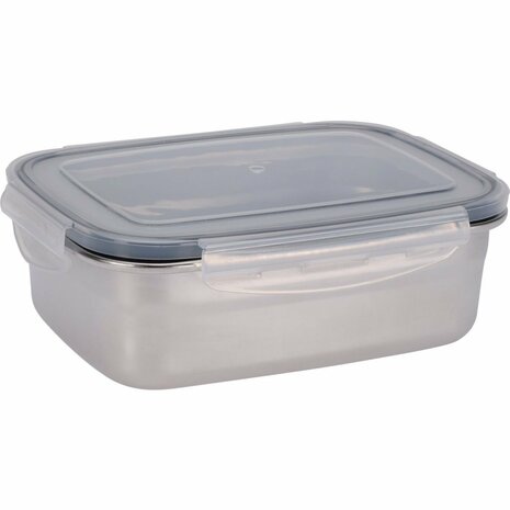 Excellent Houseware Voorraaddoos 750 ml RVS/Grijs