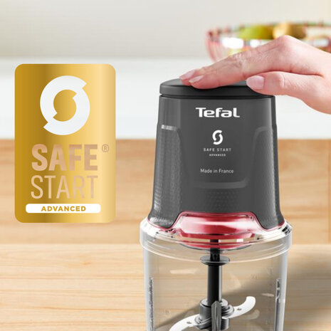 Tefal MQ740H Hakmachine Zwart/Transparant