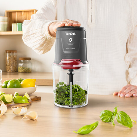 Tefal MQ740H Hakmachine Zwart/Transparant