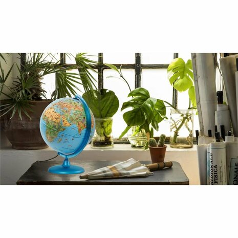 Nova Rico NR-0325SASA-NR Safari Kinderwereldbol 25 cm + LED-Verlichting
