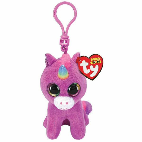 TY Beanie Boos Clip Eenhoorn Knuffel Rosette 7 cm