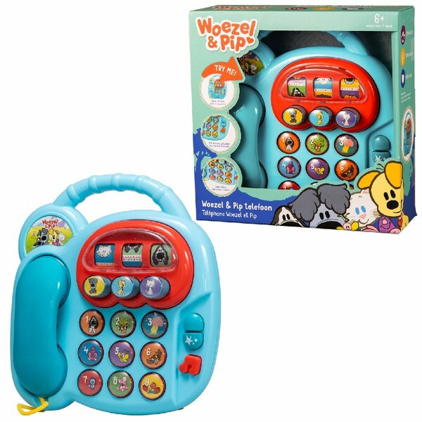 Rubo Toys Woezel en Pip Telefoon met Geluid