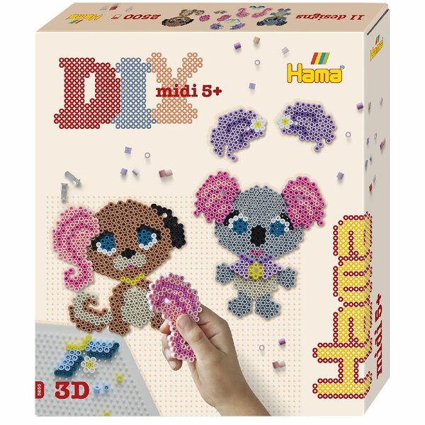 Hama Strijkkralen DIY Midi Pet Salon 2500 Stuks