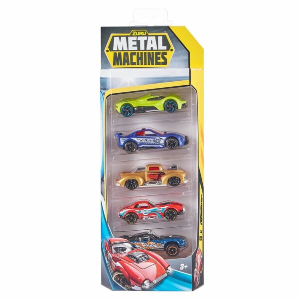 Zuru Metal Machines Die-Cast Auto&#039;s 5 Stuks Assorti