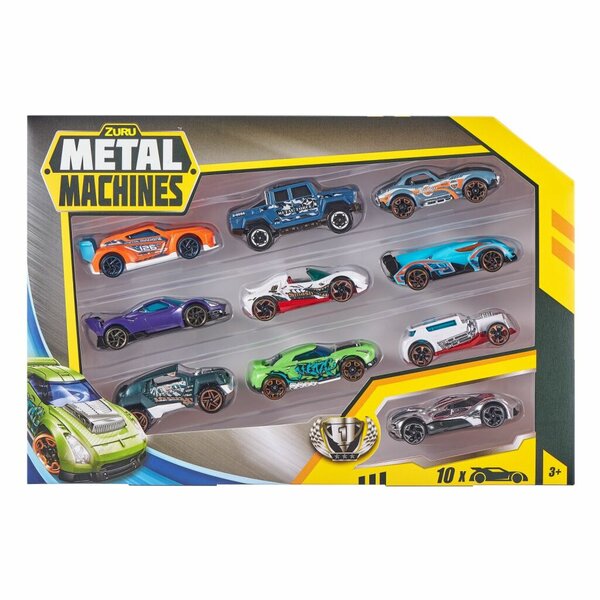 Zuru Metal Machines Die-Cast Auto&#039;s 10 Stuks