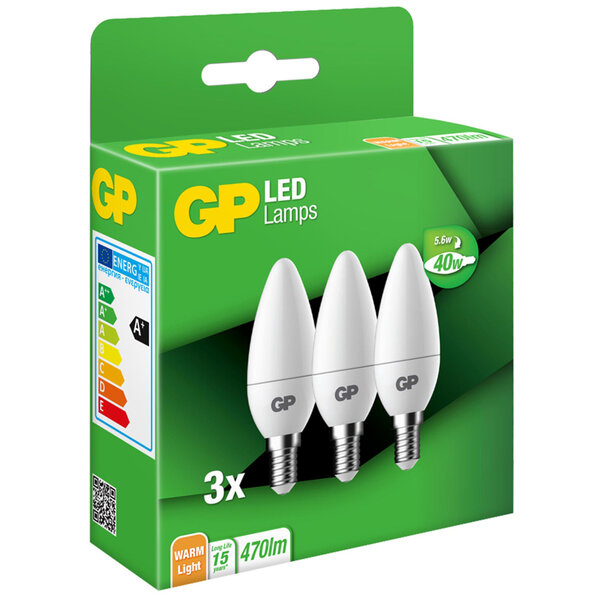 GP Lighting Gp Led Candle B35 3x 5,6w E14