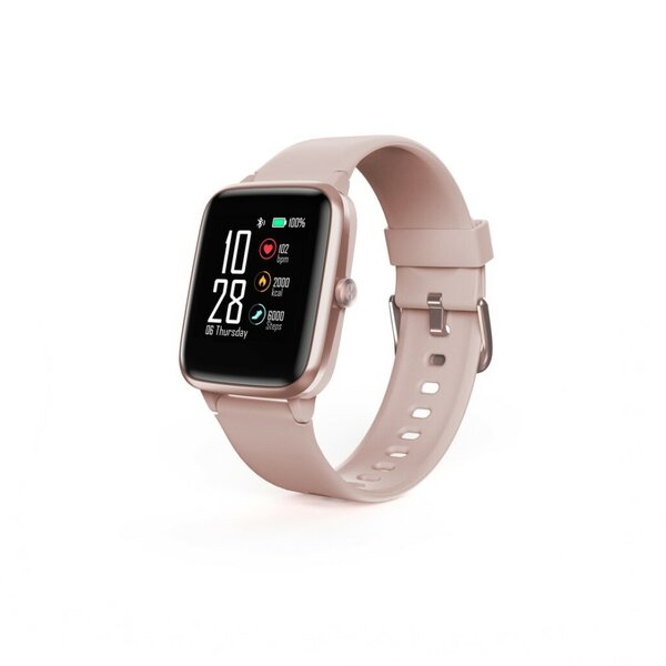 Hama Smartwatch Fit Watch 5910 GPS Waterdicht Hartslag Calorie&euml;n Ros&eacute;