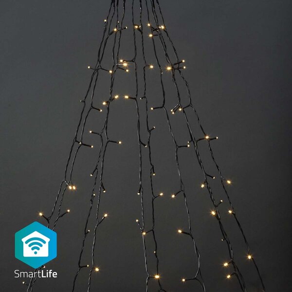 Nedis WIFILXT01W200 Smartlife Decoratieve Led Boom Wi-fi Warm Wit 200 Led&#039;s 10 X 2 M Android&trade; / Ios