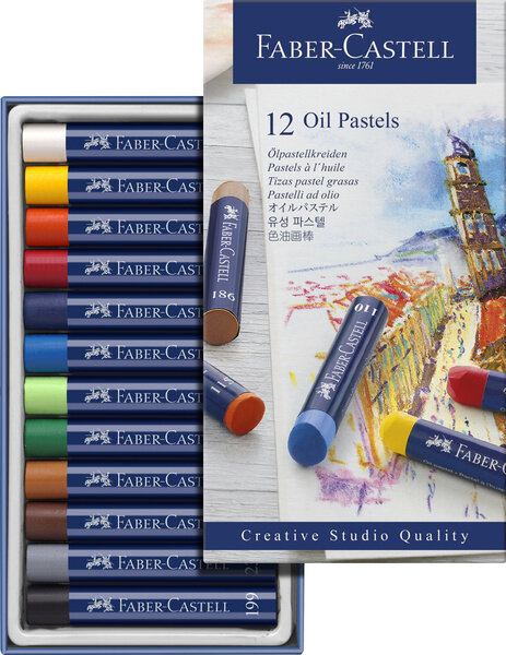 Faber Castell FC-127012 Oliepastels Creative Studio Etui A 12 Stuks