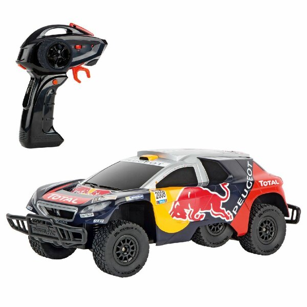 Carrera RC Red Bull Peugeot 08 DKR 16 + Licht 1:16