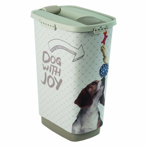 Rotho Cody Dog Pet Food Container 50L Cappuccino/Zand