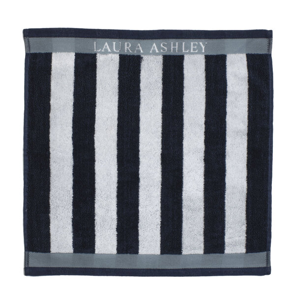 Laura Ashley Keukendoek Midnight Stripe 50x50 cm Donkerblauw