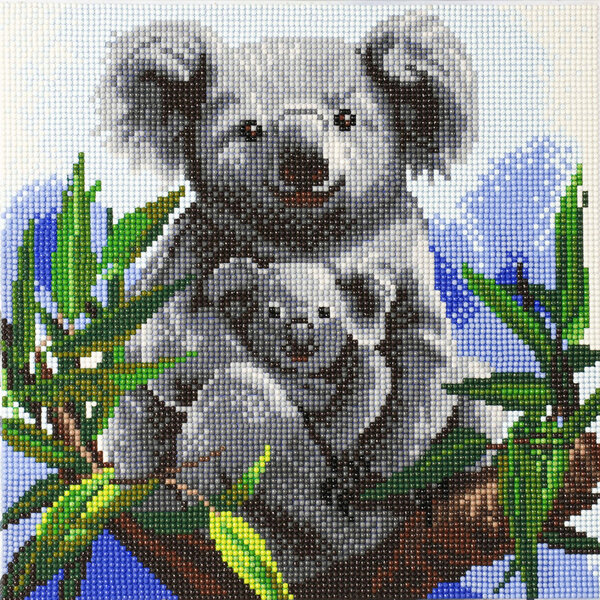 Craft Buddy Crystal Art Koala&#039;s 30x30 cm