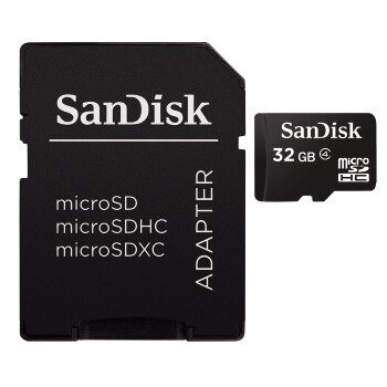 Sandisk 108097 Micro SDHC 32 GB Incl Foto Adapter