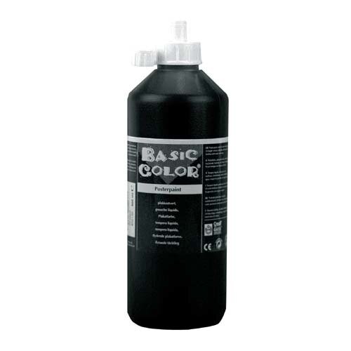 Plakkaatverf Zwart 500 Ml