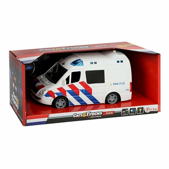 Toi-Toys Cars &amp; Trucks Politiebus + Licht en Geluid
