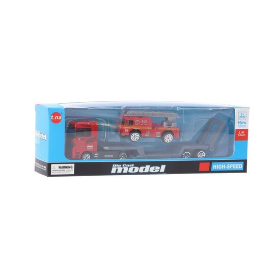 Die-Cast Transporter + Voertuig Assorti