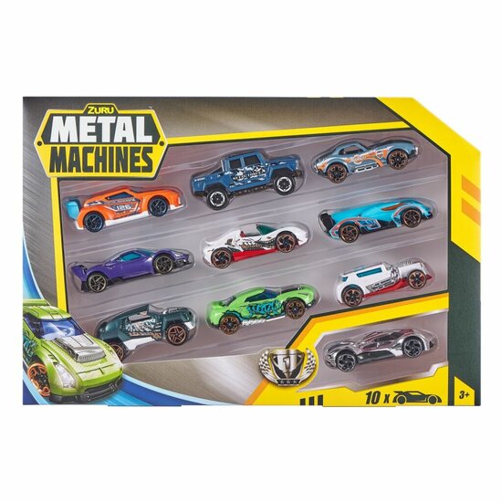 Zuru Metal Machines Die-Cast Auto&#039;s 10 Stuks