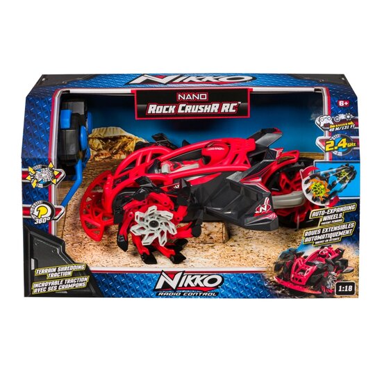 Nikko RC Rock CrushR Rood