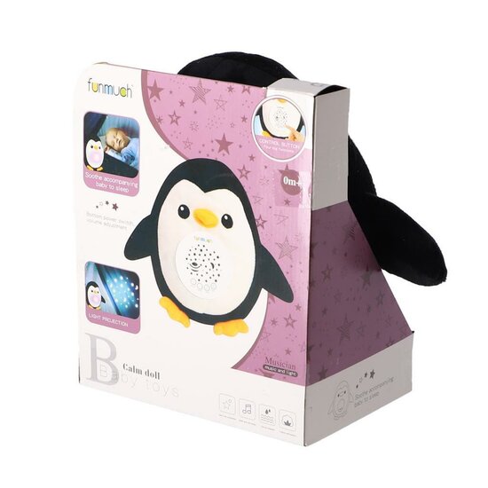 Knuffelprojector Pingu&iuml;n + Licht en Geluid