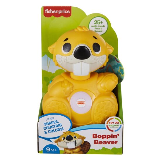 Fisher Price Linkimals Boppin Beaver + Licht en Geluid