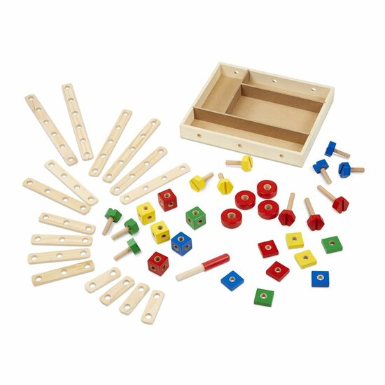 Melissa &amp; Doug Houten Constructie Set 48-delig