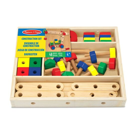 Melissa &amp; Doug Houten Constructie Set 48-delig