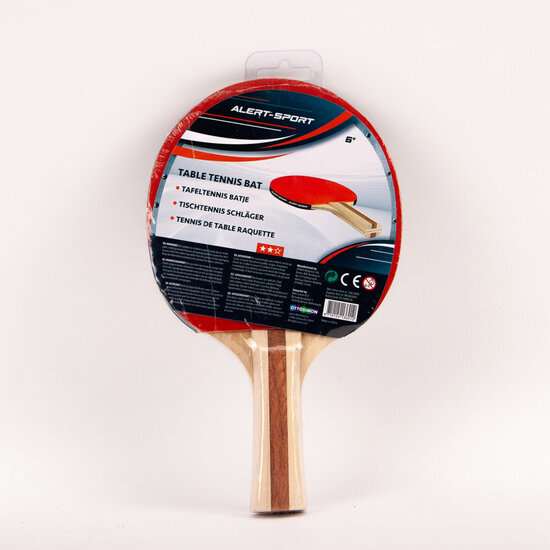 Alert Sport 2 Sterren Tafeltennis Batje Hout/Rubber