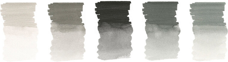 Faber Castell FC-160306 WK25Aquarel Marker FC AlbrechtD&uuml;rer 5 Stuks Grey Tones