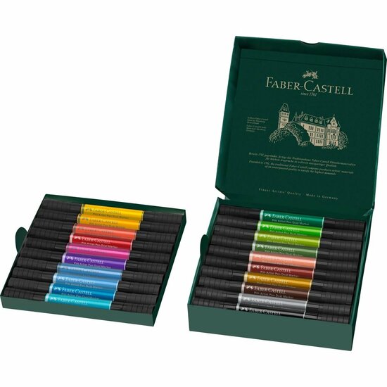 Faber Castell FC-162020 Pitt Artist Pen Duo Markers 20 Stuks