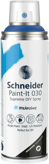 Schneider S-ML03050025 Supreme DIY Spray Paint-it 030 Blauw 200ml