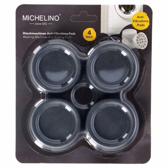 Michelino Wasmachinedempers 4 Stuks Grijs