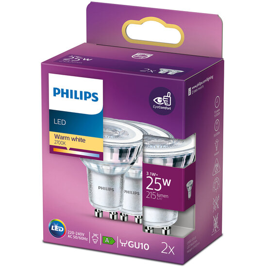 Philips Led Cl Ww 36d Nd 25w Gu10