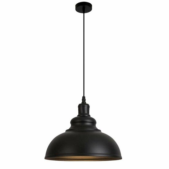 Homestyle Pro MK104-BB Industri&euml;le Hanglamp 40x30 cm Zwart/Goud/Metaal