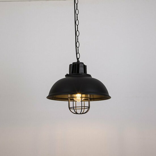 Homestyle Pro MK107-BB Industri&euml;le Hanglamp 33x26 cm Zwart/Metaal