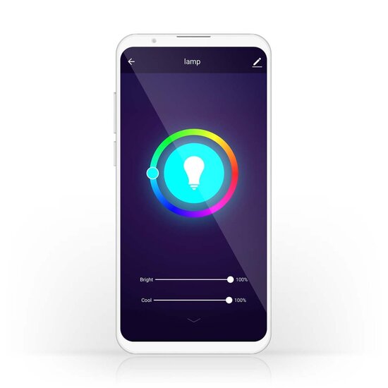 Nedis WIFILRC10E27 Smartlife Multicolour Lamp Wi-fi E27 806 Lm 9 W Rgb / Warm To Cool White Android&trade; / Ios Peer