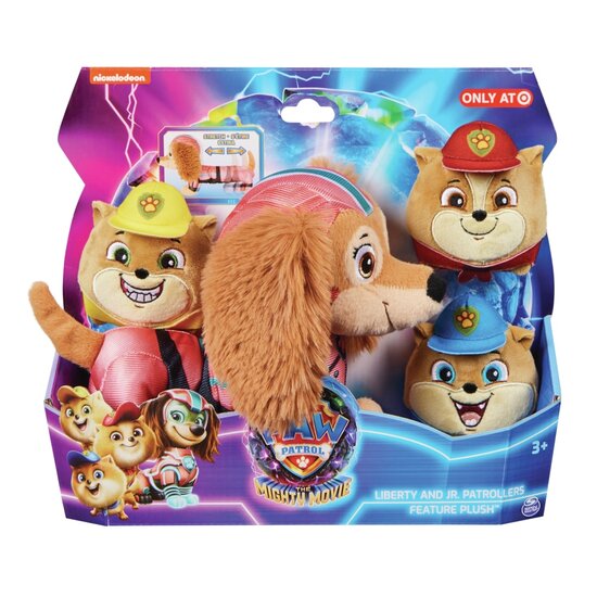 Paw Patrol Mighty Movie Knuffel Liberty en Poms