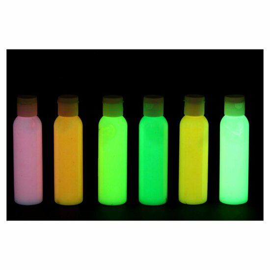 Glow In The Dark Lijm Gekleurd 120 ml Assorti