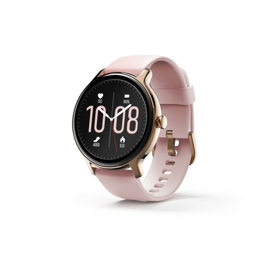 Hama Smartwatch Fit Watch 4910 Waterdicht Hartslag Zuurstofgeh. Bloed Ros&eacute;