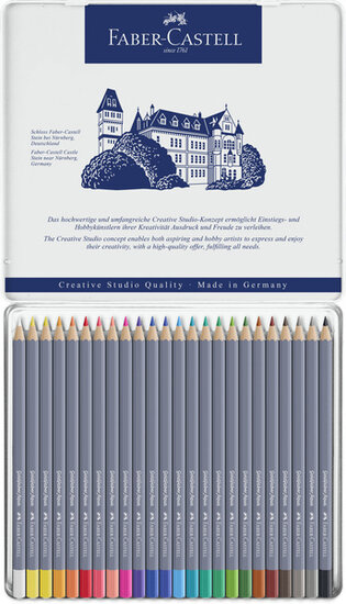 Faber Castell FC-114624 Aquarelkleurpotlood Faber-Castell Goldfaber Etui 24 Stuks