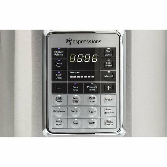 Espressions EP6000 Smart Pressure Cooker 5.7L RVS/Zwart