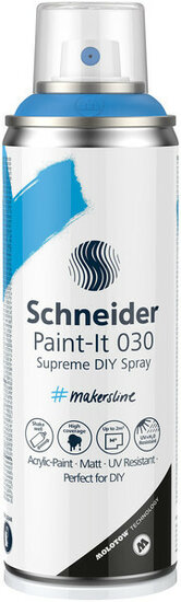 Schneider S-ML03050031 Supreme DIY Spray Paint-it 030 Staal Blauw 200ml