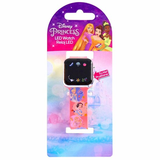 Disney Princess LED Horloge Roze