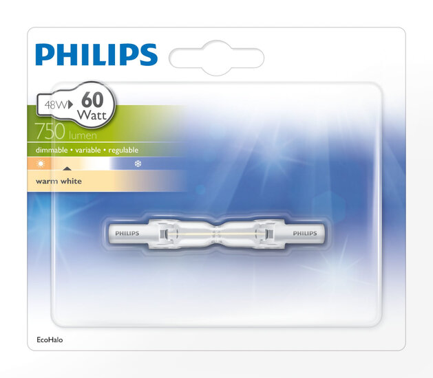 Philips Halo Linear 55.0w R7s 78mm 230v 1pf/12 Verlichting