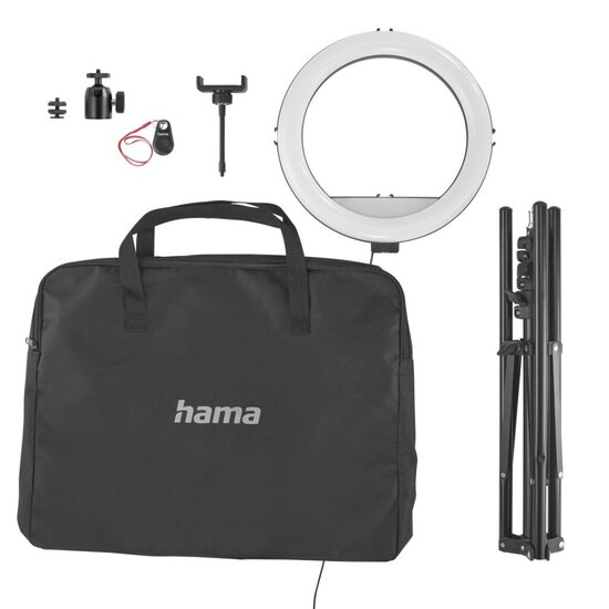 Hama Led-ringlamp SpotLight Steady 120 II Voor Set Smartphone Statief 12&rdquo;