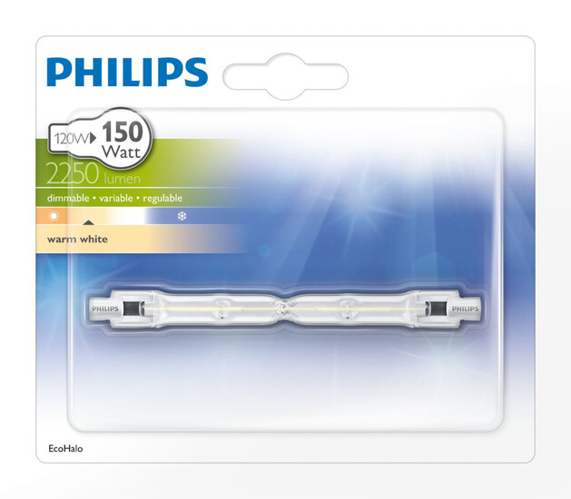 Philips Halo Linear 140.0w R7s 118mm 230v 1pf/12 Verlichting