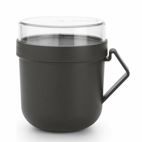 Brabantia Make &amp; Take Soepbeker 0.6L Donkergrijs