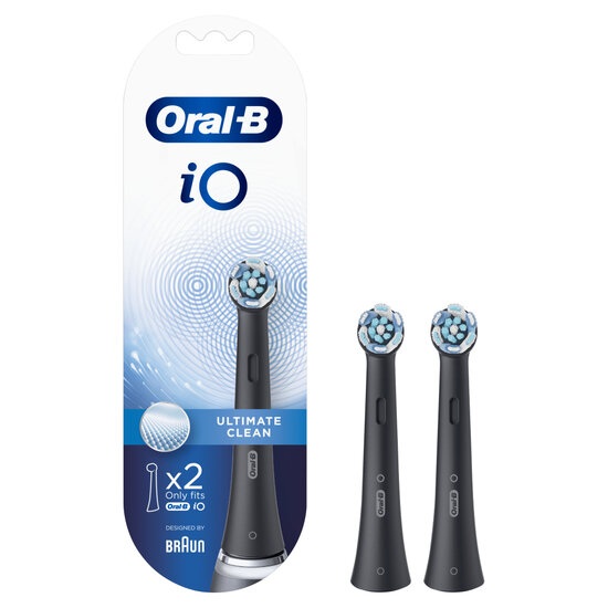 Oral-B iO Ulimate Clean Opzetborstels 2 Stuks Zwart